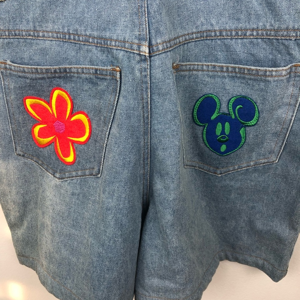 Mickey & Co. Kids Denim Overalls with Colorful Patches - Picture 7 of 11